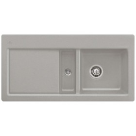 Évier encastrable Villeroy & Boch Subway 60, bonde à commande manuelle, cuve à droite