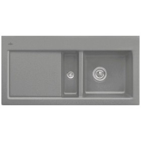 Évier encastrable Villeroy & Boch Subway 60, bonde à actionnement manuel, cuve à droite