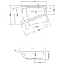 Duravit Paiova Eck-Badewanne 170 x 130 cm Ecke links