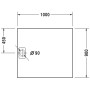 Duravit Stonetto Duschwanne Rechteck 100 x 90 cm