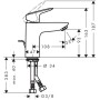 hansgrohe Logis Einhebel-Waschtischmischer 100