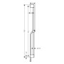 hansgrohe Unica Pulsify Brausestange 90 cm mit Halter und Brauseschlauch