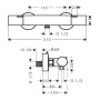 hansgrohe Ecostat Fine Duschthermostat Aufputz