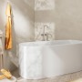 hansgrohe Tecturis S Einhebel-Wannenarmatur bodenstehend