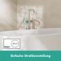 hansgrohe Tecturis S Einhebel-Wannenarmatur bodenstehend