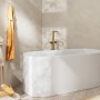 hansgrohe Tecturis S Einhebel-Wannenarmatur bodenstehend