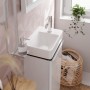 hansgrohe Tecturis S Standventil 80 mit Hebelgriff für Kaltwasser oder vorgemischtes Wasser ohne Ablaufgarnitur