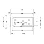 Duravit Shower & Bath Dusch-Badewanne für Nische, Glas rechts 170 x 75 cm