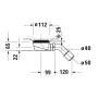 Duravit Sustano Duschwannenablauf  Ablaufleistung 0,45 l/s