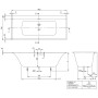 Villeroy & Boch Subway 3.0 Duo Badewanne 180 x 80 cm, mit SilentFlow und Profibox 2.0 Nische