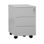 Wolfstahl Rollcontainer Stahl 3 Auszüge abschliessbar 40 x 60 x 61 cm