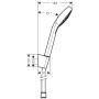 hansgrohe Croma Select S Vario Porter Set 125 cm