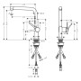 hansgrohe Talis M54 Einhebel-Küchenarmatur 270, Niederdruck, 1jet