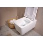 hansgrohe EluPura Q Wand WC Set 540 AquaFall Flush mit WC-Sitz mit SoftClose und QuickRelease