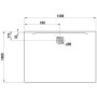 LAUFEN PRO Marbond Duschwanne 140 x 100 x 3 cm