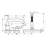 hansgrohe Tecturis S 3-Loch Einhebel-Wannenrandarmatur mit Schlauchbox (sBox)