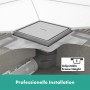 hansgrohe RainDrain Brilliance Komplettset Punktablauf 15/15 cm rückseitig befliesbar