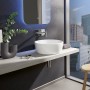 Villeroy & Boch Architectura Aufsatzwaschbecken 45 x 45 x 15,5 cm, mit Überlauf, ungeschliffen