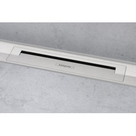 hansgrohe RainDrain Flex Fertigset Duschrinne 90 cm, kürzbar zur Wandmontage