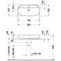 Duravit Luv Aufsatzbecken mit Hahnlochbank 80 x 40 cm