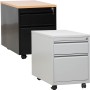 Wolfstahl Rollcontainer Stahl 2 Auszüge abschliessbar 46 x 79 x 62 cm