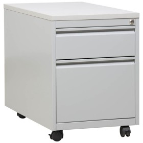 Chariot roulant en acier Wolfstahl 2 tiroirs verrouillables 46 x 79 x 62 cm