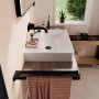 hansgrohe Xanuia Q Aufsatzwaschtisch geschliffen 650/480 ohne Hahnloch mit Überlauf