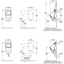 Villeroy & Boch Venticello Absaug-Urinal, für Deckel, DirectFlush, Zulauf verdeckt