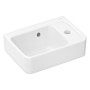 hansgrohe Xanuia Q Handwaschbecken 360/250 mit Hahnloch und Überlauf, SmartClean