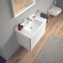 Duravit Starck 3 Möbel-Waschtisch 85 cm mit 1 Hahnloch