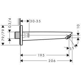 hansgrohe Logis Wanneneinlauf
