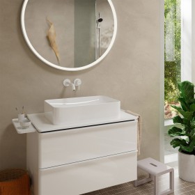 hansgrohe Tecturis S Einhebel-Waschtischarmatur Unterputz für Wandmontage mit Auslauf 22,5 cm