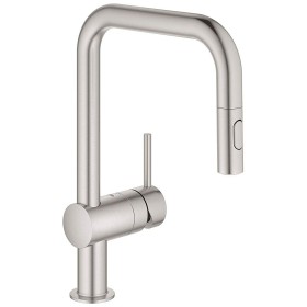 GROHE Minta Einhand-Spültischbatterie mit herausziehbarer Spülbrause