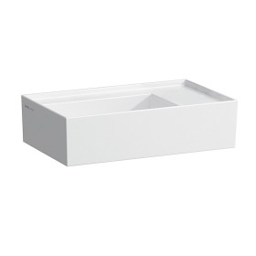 LAUFEN Kartell Handwaschbecken 46 x 28 cm ohne Hahnlochbohrung, Armaturenbank rechts