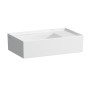 LAUFEN Kartell Handwaschbecken 46 x 28 cm ohne Hahnlochbohrung, Armaturenbank rechts