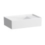LAUFEN Kartell Handwaschbecken 46 x 28 cm ohne Hahnlochbohrung, Armaturenbank rechts