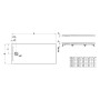 LAUFEN PRO Marbond Duschwanne 180 x 90 x 4,6 cm