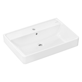 hansgrohe Xanuia Q Lavabo d'appoggio lucidato 700/480 con foro rubinetto e troppo pieno
