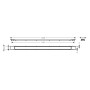 hansgrohe RainDrain Match Plus Fertigset Duschrinne 120 cm mit höhenverstellbarem Rahmen