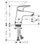 hansgrohe Logis Einhebel-Waschtischmischer 70 mit Push-Open