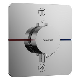 hansgrohe ShowerSelect Comfort Q Thermostat UP für 2 Verbraucher mit integrierter Sicherungskombination