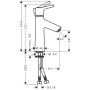 hansgrohe Talis S Einhebel-Waschtischmischer 100