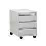 Wolfstahl Rollcontainer Stahl 3 Auszüge abschliessbar 46 x 79 x 62 cm