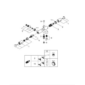 GROHE Grohtherm 800 Cosmopolitan Thermostat-Wannenbatterie ohne S-Anschlüsse