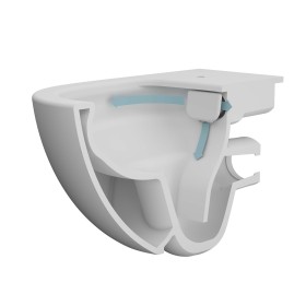 VitrA Sento WC mural VitrA Flush 2.0, à chasse d'eau sans rebord