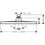 hansgrohe Crometta E Kopfbrause 240 1jet