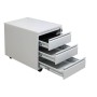 Wolfstahl Rollcontainer Stahl 3 Auszüge abschliessbar 46 x 79 x 62 cm