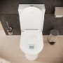 hansgrohe EluPura Original S Stand-WC für aufgesetzten Spülkasten 640 mit horizontalem Abgang, AquaChannel Flush, SmartClean