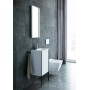 Duravit Viu Handwaschbecken 45 cm mit 1 Hahnloch, ohne Überlauf