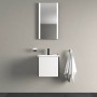 Duravit Viu Handwaschbecken 45 cm mit 1 Hahnloch, ohne Überlauf